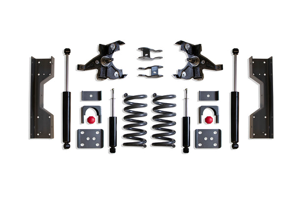 1988-1998 SILVERADO/SIERRA 1500 2WD 4"/6" LOWERING KIT (V8, LD ROTORS)