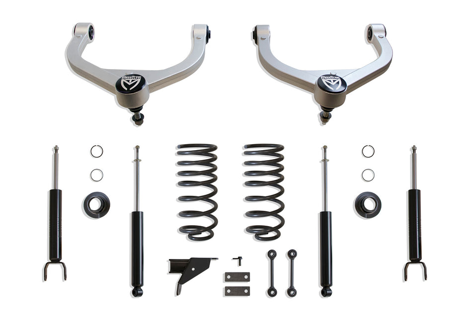 2019-2025 RAM 1500 (6-LUG) 2WD/4WD 2"/4" LOWERING KIT W/ CAMBER CORRECTION UPPER ARMS