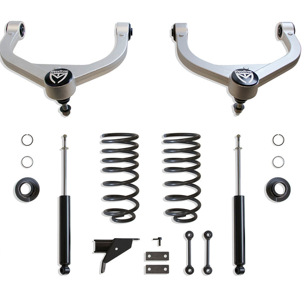 2019-2025 RAM 1500 (6-LUG) 2WD/4WD 2"/4" LOWERING KIT W/ CAMBER CORRECTION UPPER ARMS