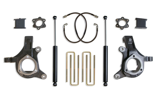 2007-2016 SILVERADO/SIERRA 1500 2WD 6" LIFT KIT (MAX TRAC SHOCKS) (CAST STEEL ARMS)