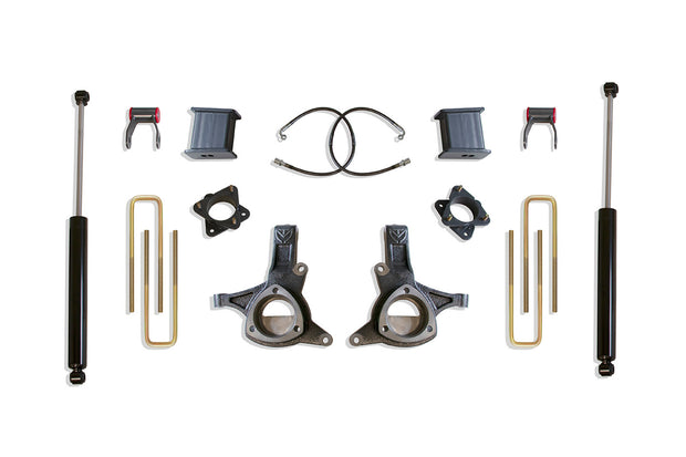 2007-2016 SILVERADO/SIERRA 1500 2WD 7.5" LIFT KIT (MAX TRAC SHOCKS) (CAST STEEL ARMS)