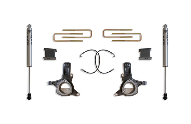 2016-2018 SIILVERADO/SIERRA 1500 2WD 5" LIFT KIT (FOX SHOCKS) (STAMPED STEEL ARMS)