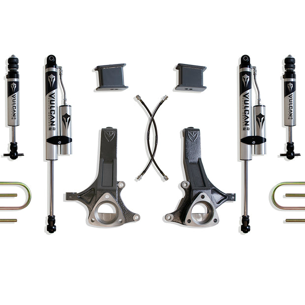 2002-2008 RAM 1500 (5-LUG) 2WD 7" LIFT KIT (VULCAN IFP FRONT/VULCAN RESERVOIR SHOCKS REAR) (4.7L)