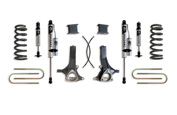 2002-2008 RAM 1500 (5-LUG) 2WD 7" LIFT KIT (VULCAN IFP FRONT/VULCAN RESERVOIR SHOCKS REAR) (5.7L)