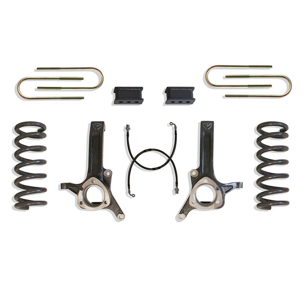 2003-2008 RAM 3500 2WD DIESEL 6.5" LIFT KIT (4.125" X 16.5" U-BOLTS) (DUALLY MODELS) (MAX TRAC SHOCKS)