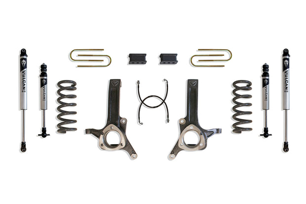 2003-2008 RAM 2500/3500 2WD DIESEL 6.5" LIFT KIT (4.125" X 13.5" U-BOLTS) (VULCAN IFP SHOCKS)