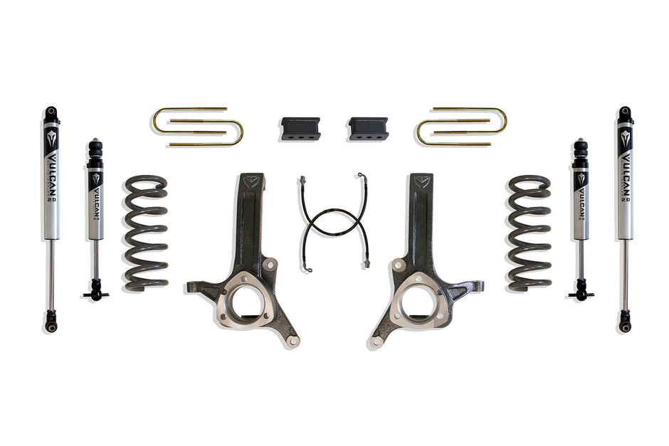 2003-2008 RAM 2500 & 1500 MEGA CAB 2WD 6" LIFT KIT (3.625" X 10" U-BOLTS) (5.7L HEMI) (VULCAN IFP SHOCKS)