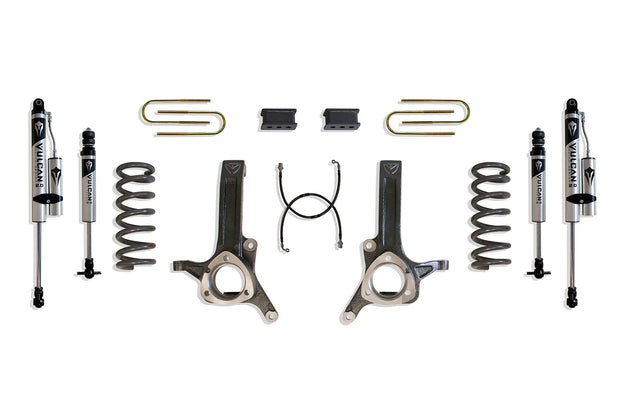 2003-2008 RAM 2500 & 1500 MEGA CAB 2WD 6" LIFT KIT (4.125" X 13.5" U-BOLTS) (5.7L HEMI) (VULCAN IFP FRONT/ VULCAN RESERVOIR REAR SHOCKS)