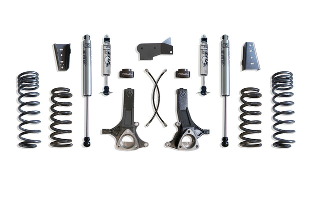 2009-2024 RAM 1500 (5-LUG) 2WD 6.5" LIFT KIT (FOX SHOCKS, ECODIESEL)