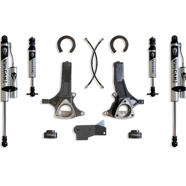 2009-2024 RAM 1500 (5-LUG) 2WD 6.5" LIFT KIT (VULCAN IFP FRONT/VULCAN RESERVOIR SHOCKS REAR) (V6)
