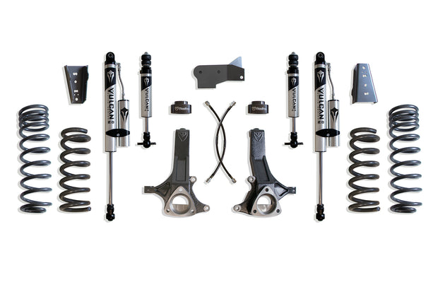 2009-2024 RAM 1500 (5-LUG) 2WD 7" LIFT KIT (VULCAN IFP FRONT/VULCAN RESERVOIR SHOCKS REAR) (4.7L)