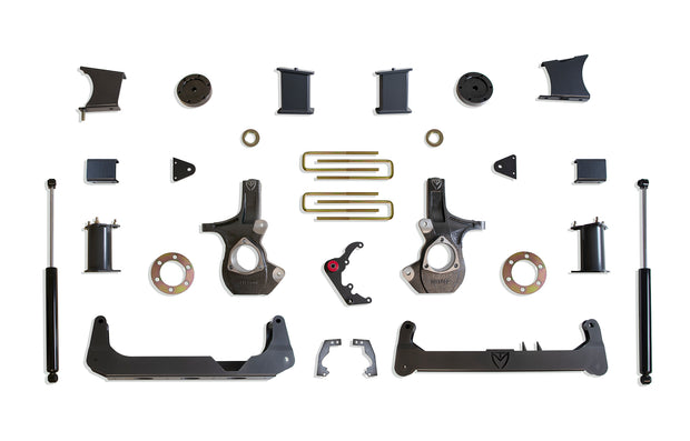 2014-2016 SILVERADO/SIERRA 1500 2WD/4WD 7" CROSSMEMBER LIFT KIT (CAST STEEL ARMS)