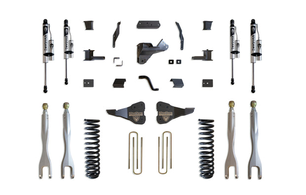 2017-2022 F-250/F-350 4WD DIESEL 4" LIFT KIT W/ 4-LINKS (VULCAN RESERVOIR SHOCKS)