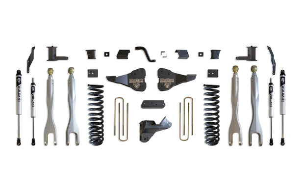 2017-2022 F-250/F-350 4WD DIESEL 6" LIFT KIT W/ 4-LINKS (VULCAN SHOCKS)