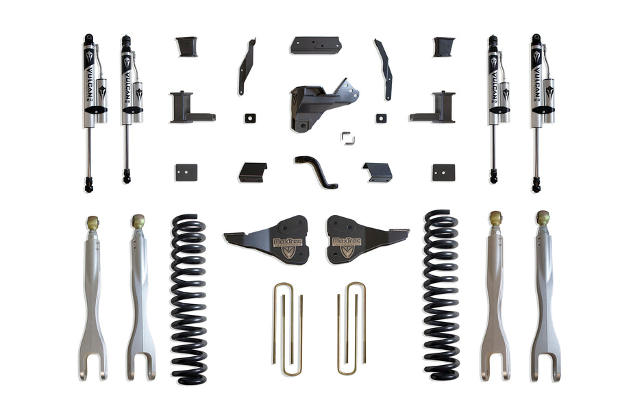 2017-2022 F-250/F-350 4WD DIESEL 8" LIFT KIT W/ 4-LINKS (VULCAN RESERVOIR SHOCKS)