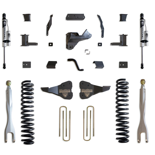2017-2022 F-250/F-350 4WD DIESEL 8" LIFT KIT W/ 4-LINKS (VULCAN RESERVOIR SHOCKS)