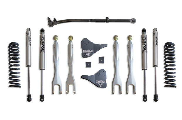 2023-2025 F-250/F-350 4WD DIESEL 2.5" COIL SPRING LEVELING KIT W/ 4-LINKS (FOX SHOCKS)