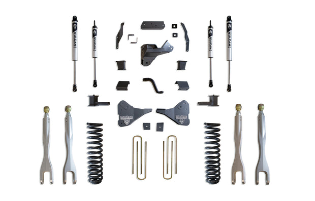2023-2025 F-250/F-350 4WD DIESEL 4" LIFT KIT W/ 4-LINKS (VULCAN IFP SHOCKS)