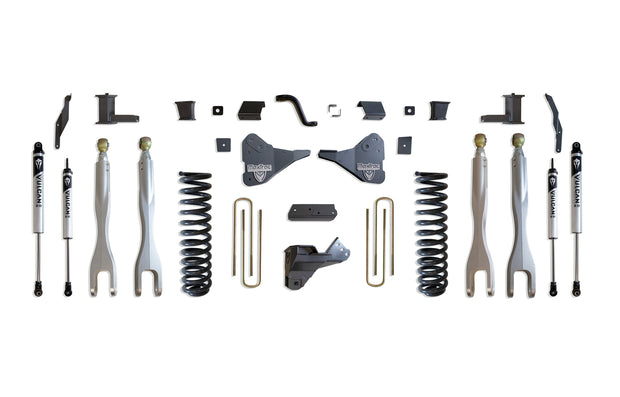 2023-2025 F-250/F-350 4WD DIESEL 6" LIFT KIT W/ 4-LINKS (VULCAN IFP SHOCKS)