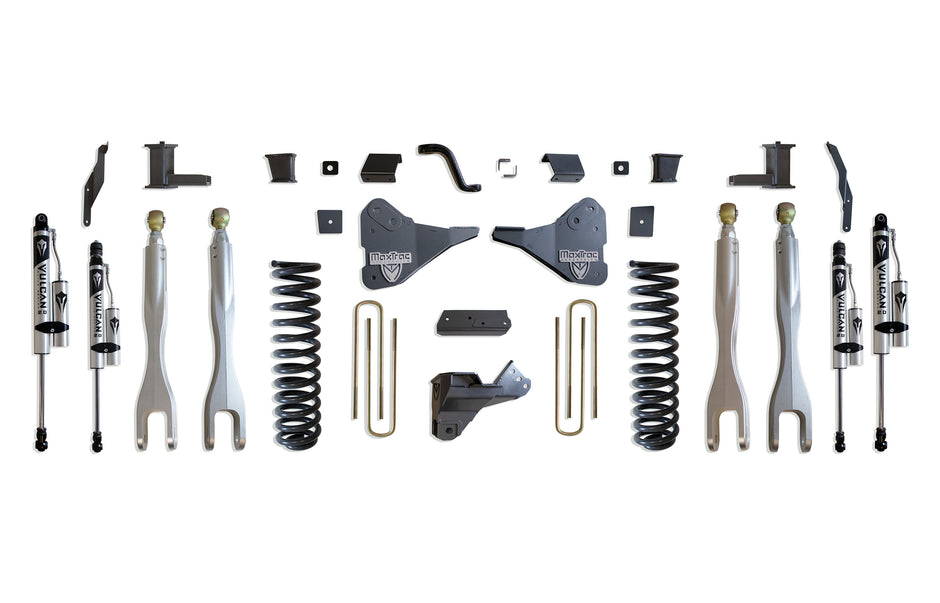 2023-2025 F-250/F-350 4WD DIESEL 6" LIFT KIT W/ 4-LINKS (VULCAN RESERVOIR SHOCKS)