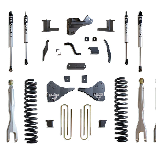 2023-2025 F-250/F-350 4WD DIESEL 8" LIFT KIT W/ 4-LINKS (VULCAN IFP SHOCKS)