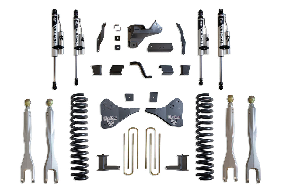 2023-2025 F-250/F-350 4WD DIESEL 8" LIFT KIT W/ 4-LINKS (VULCAN RESERVOIR SHOCKS)