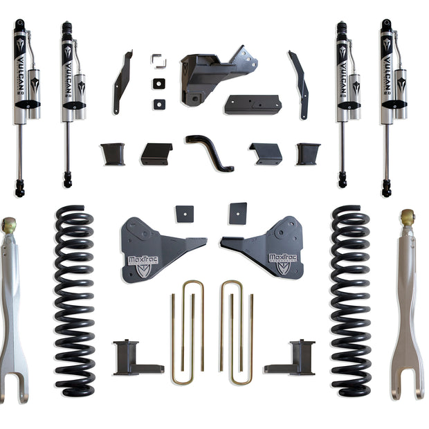 2023-2025 F-250/F-350 4WD DIESEL 8" LIFT KIT W/ 4-LINKS (VULCAN RESERVOIR SHOCKS)
