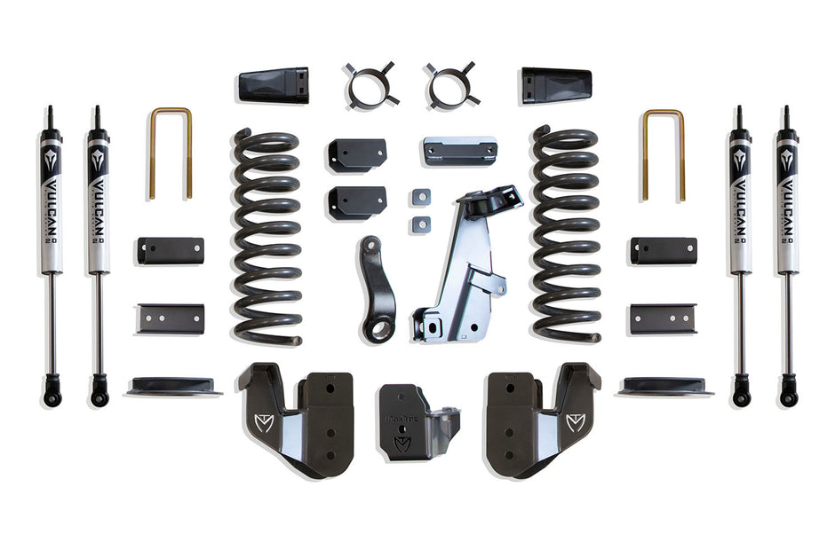 2014-2018 RAM 2500 4WD DIESEL 4" LIFT KIT (VULCAN SHOCKS) (FACTORY REAR AIR RIDE)