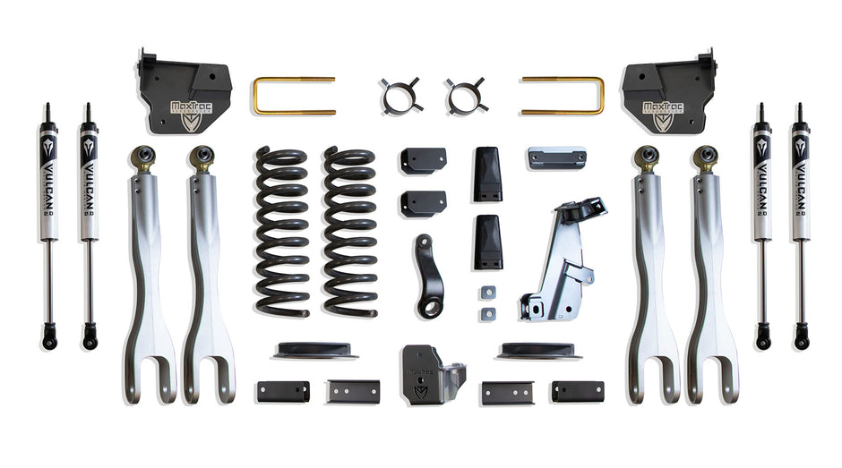 2014-2018 RAM 2500 4WD DIESEL 4" LIFT KIT W/ 4-LINKS (VULCAN SHOCKS) (FACTORY REAR AIR RIDE)
