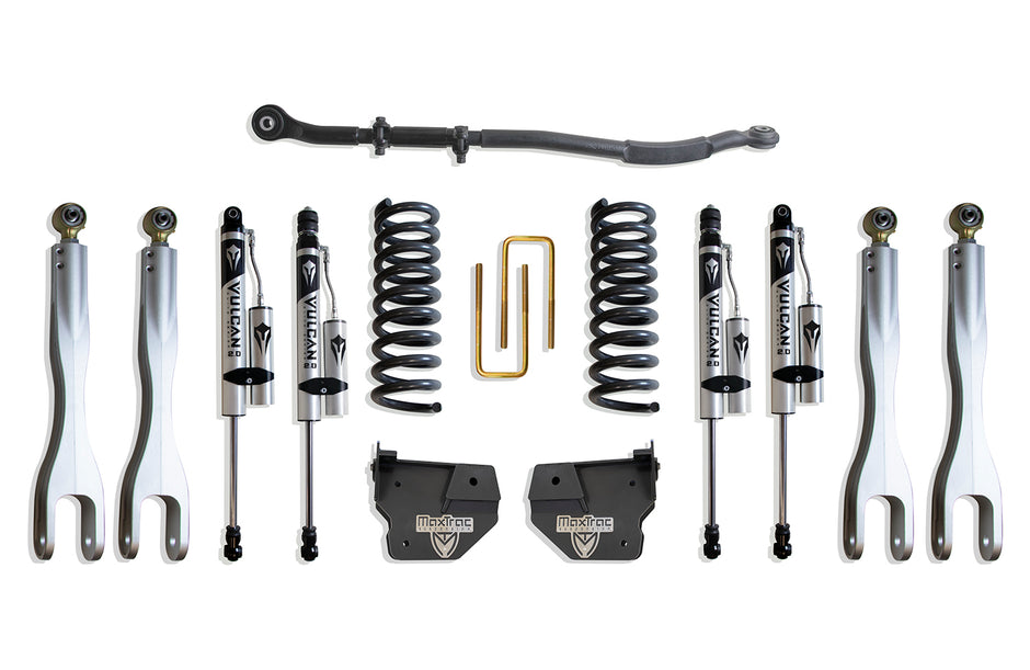 2013-2024 RAM 3500 4WD DIESEL 2.5" LIFT KIT W/ 4-LINKS (VULCAN RESERVOIR SHOCKS)
