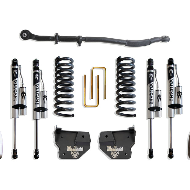 2013-2024 RAM 3500 4WD DIESEL 2.5" LIFT KIT W/ 4-LINKS (VULCAN RESERVOIR SHOCKS)