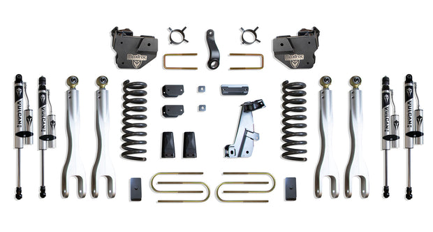 2013-2018 RAM 3500 4WD DIESEL 4" LIFT KIT W/ 4-LINKS (VULCAN RESERVOIR SHOCKS)