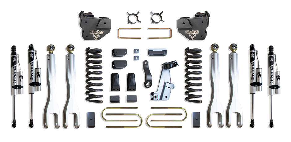 2013-2018 RAM 3500 4WD DIESEL 8" LIFT KIT W/ 4-LINKS (VULCAN RESERVOIR SHOCKS)