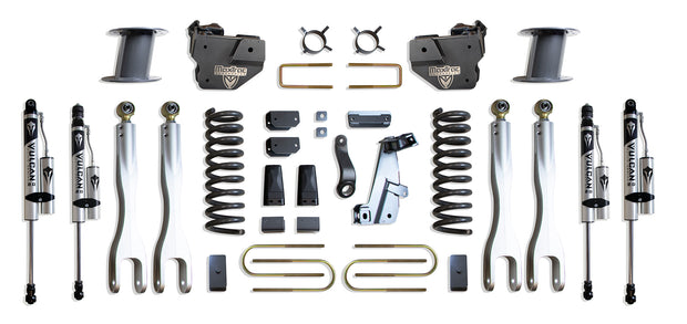 2013-2018 RAM 3500 4WD DIESEL 8" LIFT KIT W/ 4-LINKS (VULCAN RESERVOIR SHOCKS) (FACTORY REAR AIR RIDE)