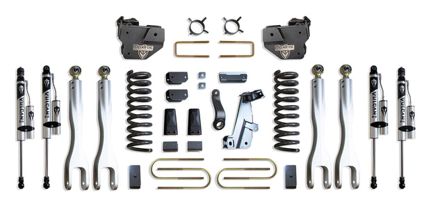 2013-2018 RAM 3500 4WD DIESEL 8" LIFT KIT W/ 4-LINKS (VULCAN RESERVOIR SHOCKS)