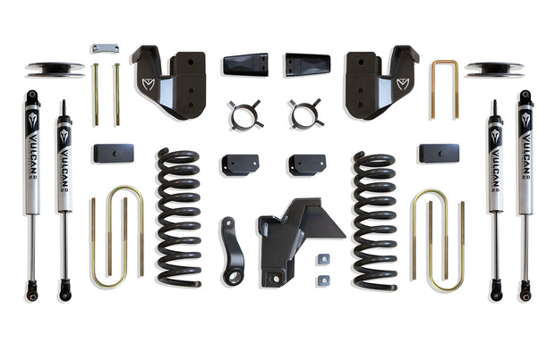 2019-2024 RAM 3500 4WD DIESEL 4" LIFT KIT (VULCAN SHOCKS) (FACTORY REAR AIR RIDE)