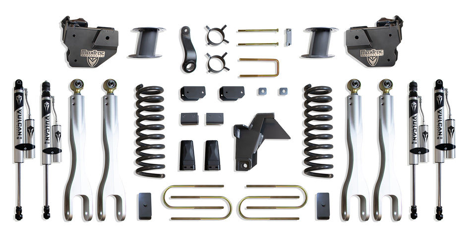 2019-2024 RAM 3500 4WD DIESEL 8" LIFT KIT W/ 4-LINKS (VULCAN RESERVOIR SHOCKS) (FACTORY REAR AIR RIDE)