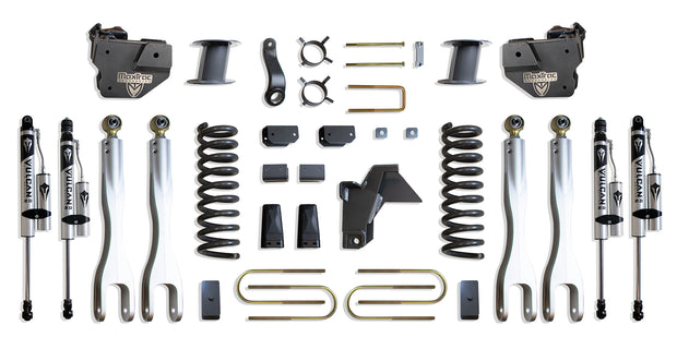 2019-2024 RAM 3500 4WD DIESEL 8" LIFT KIT W/ 4-LINKS (VULCAN RESERVOIR SHOCKS) (FACTORY REAR AIR RIDE)