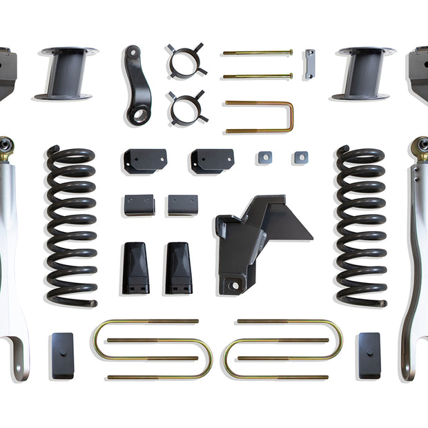 2019-2024 RAM 3500 4WD DIESEL 8" LIFT KIT W/ 4-LINKS (VULCAN RESERVOIR SHOCKS) (FACTORY REAR AIR RIDE)