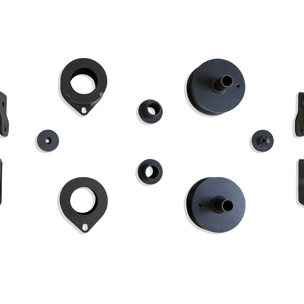 2018-2025 JEEP JL WRANGLER (INCL. 4XE HYBRID) 2.5"/2" SPACER KIT W/ SHOCK EXTENDERS