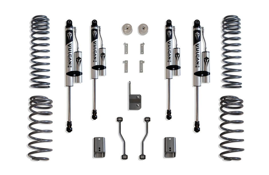 2018-2024 JEEP JL WRANGLER 3" LIFT KIT W/ VULCAN RESERVOIR SHOCKS