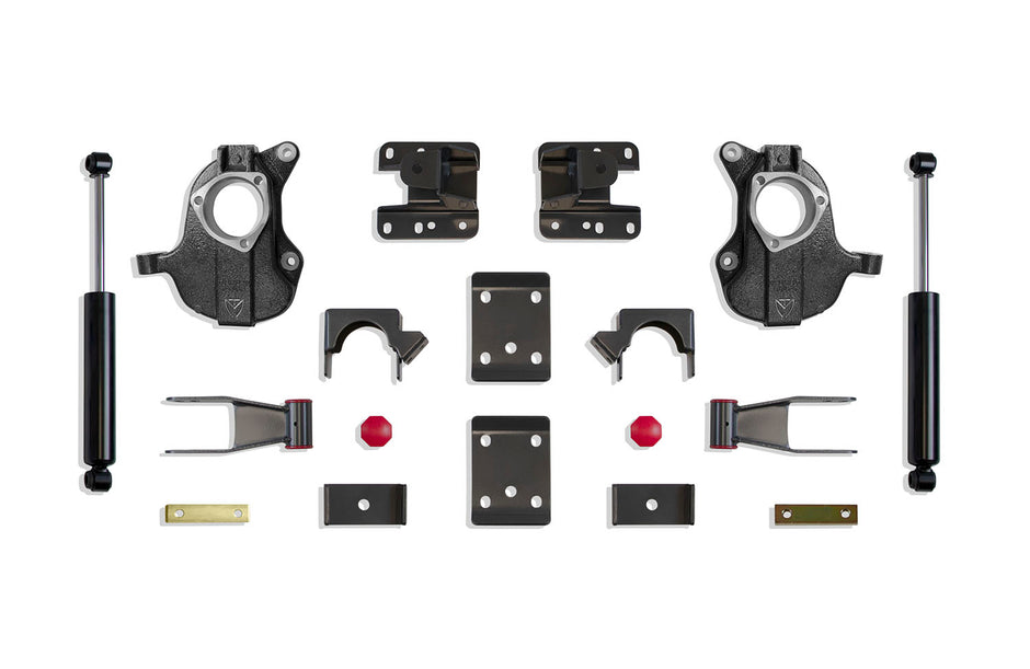 2016-2018 SILVERADO/SIERRA 1500 2WD/4WD 2"/4" LOWERING KIT (SPINDLES) (STAMPED/ALUM ARMS)