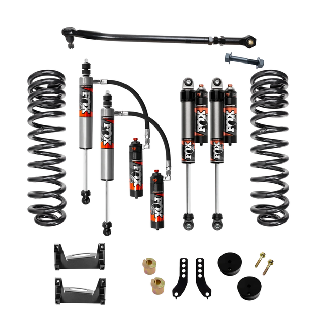 Kryptonite Stage 2 Leveling Kit with Fox 2.5 Performance Elite Shocks for 2017-2026 Ford Super Duty F250/F350