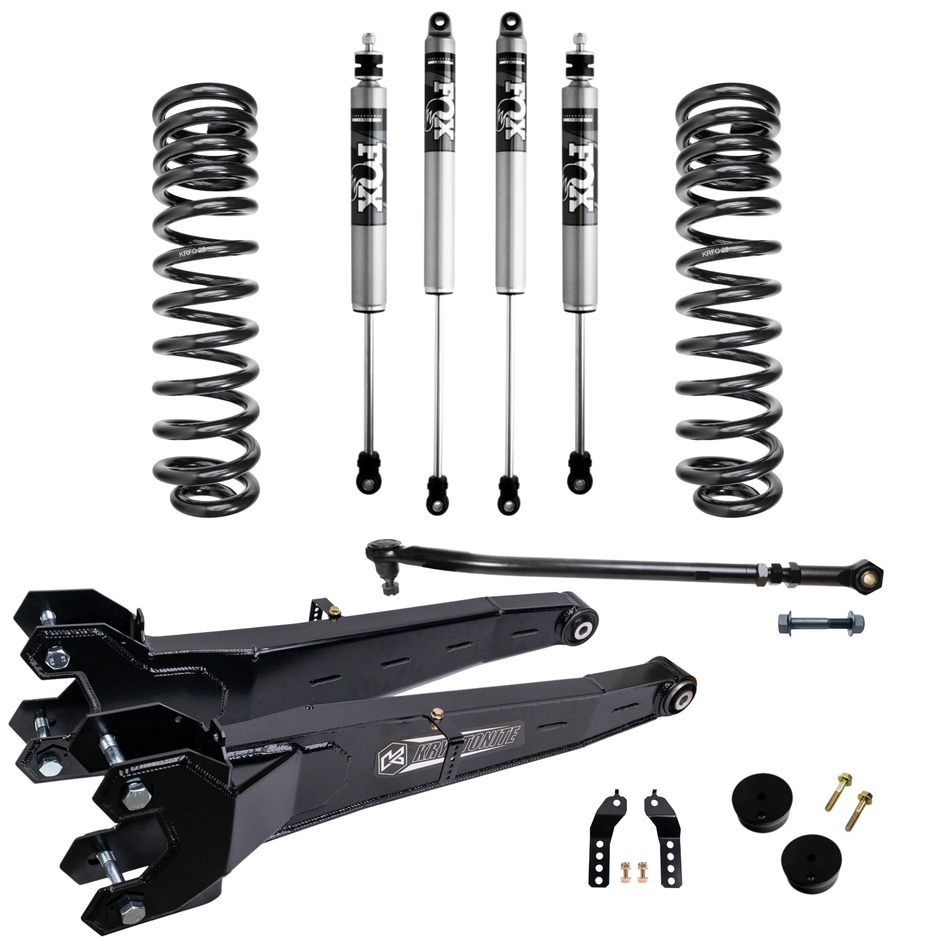 Kryptonite Stage 3 Leveling Kit with Fox 2.0 Shocks for 2017-2026 Ford Super Duty F-250/F-350