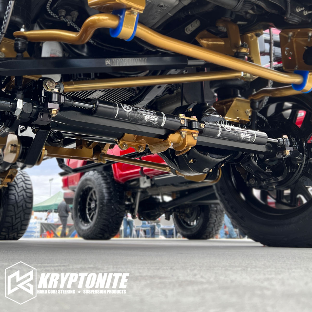 Kryptonite Dual Steering Stabilizer Clamp Kit for 2005-2026 Ford Super Duty F-250/F-350