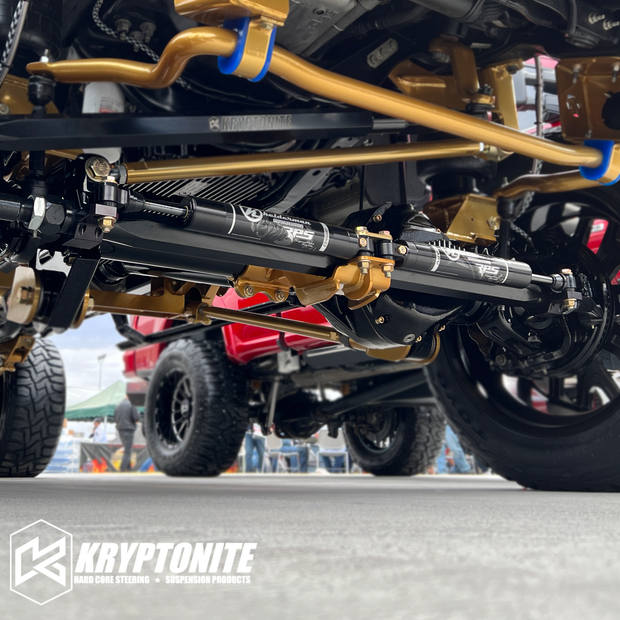 Kryptonite Dual Steering Stabilizer Clamp Kit for 2005-2026 Ford Super Duty F-250/F-350