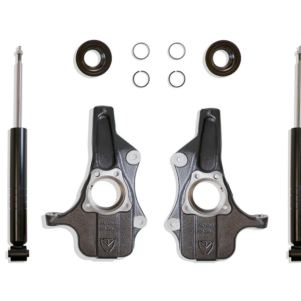 2021-2025 GM SUV 2"/3" ADJUSTABLE HEIGHT LOWERING KIT (SPINDLE/REAR STRUTS) (NON MAGNERIDE/ADAPTIVE RIDE)