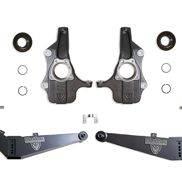 2021-2025 GM SUV 3"/4" LOWERING KIT (SPINDLES/STRUTS/REAR ARMS) (NON MAGNERIDE/ADAPTIVE RIDE) *** SIGNIFICANT REAR GROUND CLEARANCE REDUCTION ***