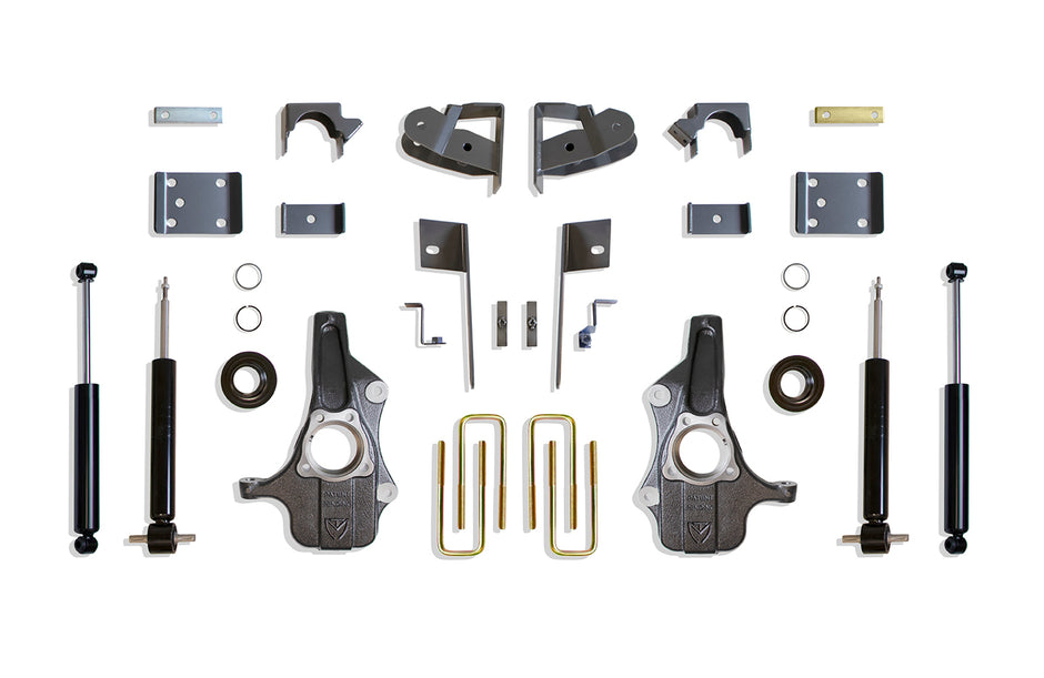 2019-2025 SILVERADO/SIERRA 1500 2WD/4WD 3"/5" LOWERING KIT (SPINDLES/STRUTS)