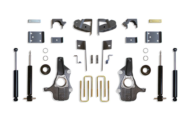 2019-2025 SILVERADO/SIERRA 1500 2WD/4WD 3"/5" LOWERING KIT (SPINDLES/STRUTS)